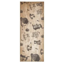 Wunderlin Läufer Flur Teppich Küche Collection Waschbarer Modernes Design, Wertvoll Verwenden Für Teppichlaeufer, Rutschfest Und Küchenläufer | Nützlich Küchenteppich Waschbar Size: 60 X 200 Cm Color: Coffee_Time
