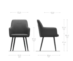 DELIFE Armlehnstuhl Greg-Flex Strukturstoff Hellgrau 4-fuß Konisch Schwarz -Vidaxlko Verkaufe c8e30108beaaca655c9b3ae723913934