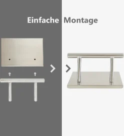 Barberpub Edelstahl Fußstütze Professional Friseurfußstütze, Mobile Fußpedal Fußauflage, Foot Rest Fußablage Friseurstuhl Salonausstattung, FT001S, Silber -Vidaxlko Verkaufe c9670964518d1a50b787373034287560