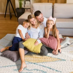 Teppich Wohnzimmer Shaggy – Geometrische Muster - Boho Style - Pastellfarben - Flauschig, Größen:140 X 200 Cm -Vidaxlko Verkaufe c9a33d1d7ac079757e5785b02ddd0bd1