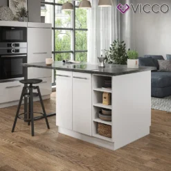 Vicco Kücheninsel Fame-Line Weiß Hochglanz 90 Cm Holzwerkstoff -Vidaxlko Verkaufe ca50c0fba25174d1ad6109e4609eb921