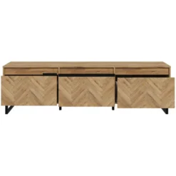 Lowboard SOLLETICO HIFI TV Fernseher Kommode Ca. 186 X 54x 42 Cm Bartex Eiche Nb. Staboptik -Vidaxlko Verkaufe ca66c8c98f9d94fcb2c1a88d5d11f1df