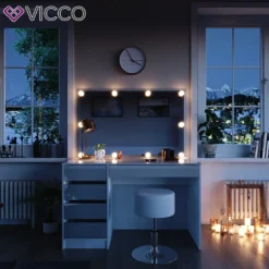 Vicco Schminktisch – Stilvoller Frisiertisch Mit Spiegel Und Schubladen – 120 X 55 Cm, Weiß -Vidaxlko Verkaufe cb25d2d57dd1c84edba9d5fdeec4fc2b