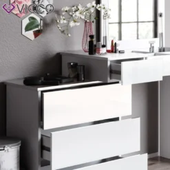 Vicco Schminktisch Frisiertisch Frisierkommode Lotos Weiß Mit Spiegel Ablagen -Vidaxlko Verkaufe cb274221ef38c220772e1bb7db80ba8b