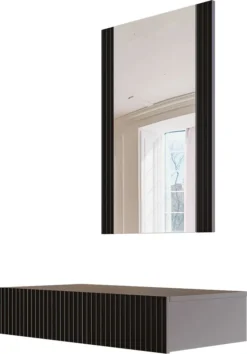 Schminktisch Frisiertisch Mit Spiegel PAFOS Schwarz -Vidaxlko Verkaufe cbaf037165da7dc11caf934d75638682