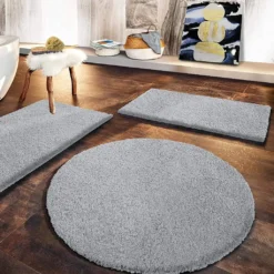 Badematte Sky Soft Silbergrau 70 X 120 Cm -Vidaxlko Verkaufe cbda262a52a32357f569085c9fea6533