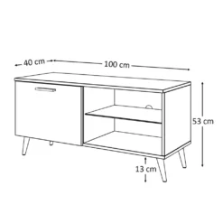 TV-Schrank RTV 100 Hochglanz Mit LED Beleuchtung, Weiß / Weiß Hochglanz -Vidaxlko Verkaufe cd3291a829f298ff7d31e40a82ed0561