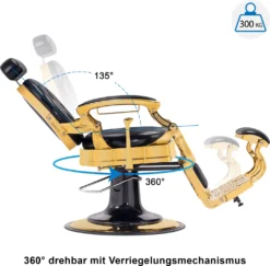 Barberpub Friseurstuhl Hydraulische Friseursessel 2933 GD, Mit Retro/ Vintage Stil, 360° Drehbar, Kunstleder, Goldrahmen , 109 × 68 × 113 Cm (Schwarz-Gold) 10 Barberpub Friseurstuhl Hydraulische Friseursessel 2933 GD, Mit Retro/ Vintage Stil, 360° Drehbar, Kunstleder, Goldrahmen , 109 × 68 × 113 Cm (Schwarz-Gold) -Vidaxlko Verkaufe cd5f967fa12d40f2bdaf10d405f1df63
