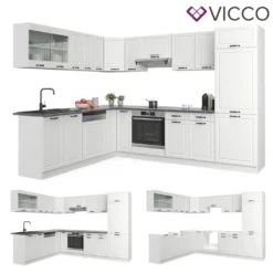 Vicco Eckküchenzeile R-Line Weiß Landhaus 227 X 287 Cm Holzwerkstoff 13 Vicco Eckküchenzeile R-Line Weiß Landhaus 227 X 287 Cm Holzwerkstoff -Vidaxlko Verkaufe cd7f994be4a3acf2b5778614f18df774