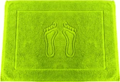 650 G/m² Premium Gewicht Badematte Nr 12 Lime Badvorleger 100% Baumwolle Duschvorlage