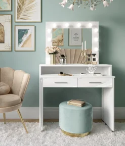 Schminktisch ESCADO Weiß Hochglanz