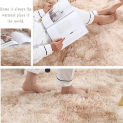 Teppich Wohnzimmer, Weicher Samt Hochflor Wohnzimmerteppich Teppiche Antirutschunterlage Teppiche Für Wohnzimmer Schlafzimmer Matten,160x200cm,Beige -Vidaxlko Verkaufe cfbd5fd1d627500b437edccc3543e910