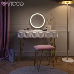 Vicco Schminktisch + LED-Spiegel + Hocker Ruby Weiß 100 X 79 X 40 Cm MDF 10 Vicco Schminktisch + LED-Spiegel + Hocker Ruby Weiß 100 X 79 X 40 Cm MDF -Vidaxlko Verkaufe d0728fb92b18be72216ae3cd8efdf735