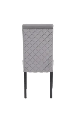 ByLIVING Esszimmerstuhl Silvio 2er-Set, Samt Bezug In Grau Mit Rautensteppung, Gestell Rubberwood Schwarz -Vidaxlko Verkaufe d3458020bc6413e3de8a0461aa17fe8e