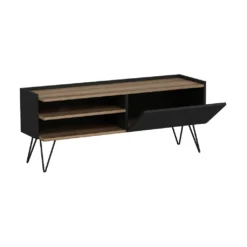 TV Schrank Dronninglund Lowboard Wohnzimmer TV Board Schwarz Holz-Optik Fernsehtisch Mit Tür -Vidaxlko Verkaufe d532401ff83b6ef0b8111a6bb9b2d6f7