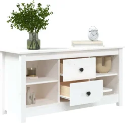 VidaXL TV-Schrank Weiß 103x36,5x52 Cm Massivholz Kiefer -Vidaxlko Verkaufe d7e05e2a50f83b0f8f1f9ec80d4e18f0