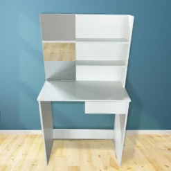 Schminktisch Mit Spiegel - Spiegel 59,5 X 29,5 Cm, Mit Schublade, 2 Ablagefächer, Modern, MDF, Weiß - Frisiertisch, Fris -Vidaxlko Verkaufe d860c4c49db0566b6b301d66f6b8adb8