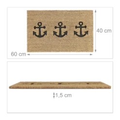 Relaxdays Kokos Fußmatte 3 Anker -Vidaxlko Verkaufe d906f99a6ccb4112cc0d930c04f71a50