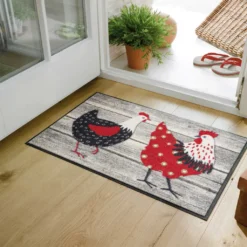 Wash+dry Fußmatte Chicken Farm 50 X 75 Cm Waschbare Tiermatte -Vidaxlko Verkaufe da22b487371924229c0920f349dab77f