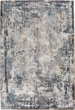 Kayoom - Kurzflor Teppich Faye 1225 Multi / Schwarz Grösse: 150cm X 230cm