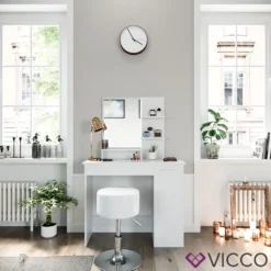 Vicco Schminktisch JULIA Weiß Frisiertisch Kommode Frisierkommode Spiegel -Vidaxlko Verkaufe db84abbe0d8a88f857158b1c215138ed