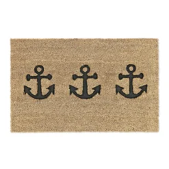 Relaxdays Kokos Fußmatte 3 Anker