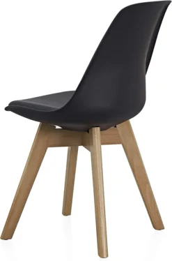 Esszimmerstuhl -4 Stück-Esszimmerstühle - Schalenstuhl - Gestell Aus Buchenholz - Schwarz -Vidaxlko Verkaufe de75f8cd57905f3c1c2d0cb89e539ac1