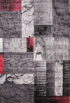 Designer Teppich Wohnzimmer Inneneinrichtung Modern Rot, Maße:200x290 Cm -Vidaxlko Verkaufe e14941951ad49ac6835eb438ad5c3239