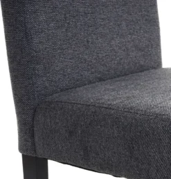 2er-Set Esszimmerstuhl Stuhl Küchenstuhl Littau Textil, Anthrazitgrau, Dunkle Beine -Vidaxlko Verkaufe e210166f1e41e13f4dfe357cd248d06c