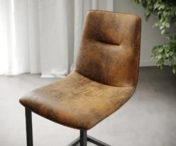 DELIFE 4-er-Set-Esszimmerstuhl Pia-Adesso Braun Vintage Freischwinger -Vidaxlko Verkaufe e3d3de7e48d53b16ec46709b5c559347