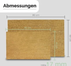 Entrando Fußmatte Aus Kokos - Natur Braun 40x60 Cm - Antibakteriell, Rutschfest, Wetterfest - Optimale Haustür Fussmatte Für Aussen -Vidaxlko Verkaufe e5bb1b20d8c9432630b0dcf28ee82e49
