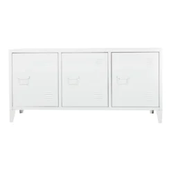 Fernsehschrank Kotka Metall 58 X 113 X 40 Cm Fernsehtisch Fernsehregal TV-Schrank Mit Drei Schranktüren Und Regalablagen Im Schrankinnern Stahl Weiß -Vidaxlko Verkaufe e5c1d9275eb5bf7c20c01a9a80c47b16