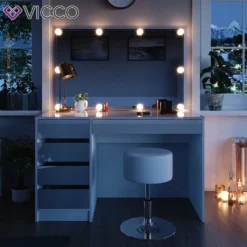 Vicco Schminktisch – Stilvoller Frisiertisch Mit Spiegel Und Schubladen – 120 X 55 Cm, Weiß -Vidaxlko Verkaufe e60af715c18912f4d2b35b4b101cce3a