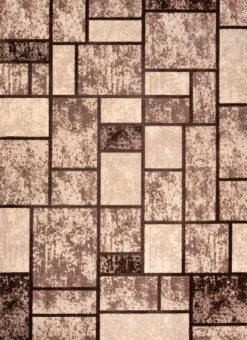 Moderner Teppich Wohnzimmer Geometrisches Muster Meliert In Beige & Braun, Maße:200x280 Cm -Vidaxlko Verkaufe e61bf20554ecbde335ea27c8b77693e4