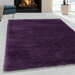 Wunderschöne Shaggy Hochflor Langflor 30mm Shaggy Teppich In Verschiedene Farben , Größe:160 X 230 Cm, Farbe:Lila