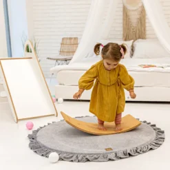 MeowBaby Baby Spielmatte Rund Mit Volant, Rosa -Vidaxlko Verkaufe e823e47caaf59b3d638b04eb2d269278