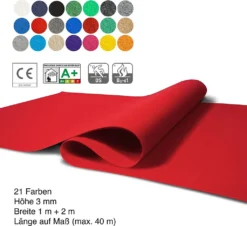Messeteppich Hochzeitsteppich Eventteppich Sintra Nadelfilz Rot 100x500 Cm -Vidaxlko Verkaufe e96870d58c1bf74c48cf8d46554c6a58