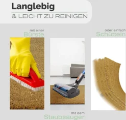 Entrando Fußmatte Aus Kokos - Natur Braun 40x60 Cm - Antibakteriell, Rutschfest, Wetterfest - Optimale Haustür Fussmatte Für Aussen -Vidaxlko Verkaufe e96a35799f1db9faeff465180f195b49