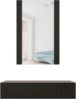 Schminktisch Frisiertisch Mit Spiegel PAFOS Schwarz -Vidaxlko Verkaufe e994b3ea3e009e726787b4c10561917f