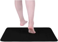 Badematten Rutschfeste Badematten Und WC Vorleger Waschbar Badteppich Für Badezimmer (Schwarz) -Vidaxlko Verkaufe ef9af14e33a41f924417f0dc97f618a2