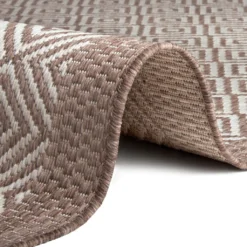 In- Und Outdoor Teppich Jakarta, Farben:beige/creme, Größe:80x150 Cm -Vidaxlko Verkaufe f0ee3781ec8a2a868d85985f8014632d