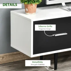 HOMCOM Fernsehtisch Fernsehschrank Mit Schubladen Regale Für 60'' Fernseher TV-Board Wohnzimmer Schlafzimmer Spanplatte Metallbeine Weiß 140 X 30 X 42 Cm 14 HOMCOM Fernsehtisch Fernsehschrank Mit Schubladen Regale Für 60'' Fernseher TV-Board Wohnzimmer Schlafzimmer Spanplatte Metallbeine Weiß 140 X 30 X 42 Cm -Vidaxlko Verkaufe f0f43c4747d73408c008891772cd1820