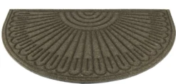 Fußmatte 60 X 90 Cm Halbrund Eingangsmatte Fußabstreifer Schmutzfangmatte HALFMOON BRAUN