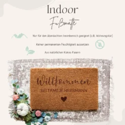 Kokos Fußmatte Personalisiert: Indoor Matte Mit Individuellem Namen Der Familie -Vidaxlko Verkaufe f160b363758033ad01d24d91dfa5c4ac