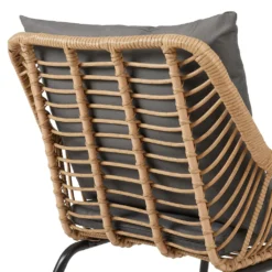 Stuhl ALBEDO Mit Sitzkissen, Moderner Gartenstuhl Aus Polyrattan, Esszimmerstuhl Aus Rattan -Vidaxlko Verkaufe f1db2b9c06c92b50aae3d7fade955757