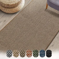 Teppich-Läufer Auf Maß Sabang Sisaloptik Beige 66x250 Cm