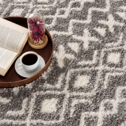 Teppich Wohnzimmer Shaggy Grau Creme Deko Schlafzimmer Hochflor Mit Fransen Flauschig, Größen:200 X 290 Cm -Vidaxlko Verkaufe f42b79729f4bf2434ceb83b9dc77e0c0