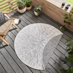 In- & Outdoor Wendeteppich Aura Grau, Größe:200x290 Cm -Vidaxlko Verkaufe f574879df58ba8135f63ffe2a4ac99d4