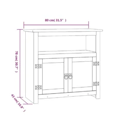 VidaXL TV-Schrank Im Mexiko-Stil Kiefer Massiv 80 X 43 X 78 Cm -Vidaxlko Verkaufe f6f50f5e36d54165bd1f9476ac3bf576