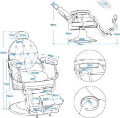 Barberpub Friseurstuhl Hydraulische Friseursessel 2933 GD, Mit Retro/ Vintage Stil, 360° Drehbar, Kunstleder, Goldrahmen , 109 × 68 × 113 Cm (Schwarz-Gold) 14 Barberpub Friseurstuhl Hydraulische Friseursessel 2933 GD, Mit Retro/ Vintage Stil, 360° Drehbar, Kunstleder, Goldrahmen , 109 × 68 × 113 Cm (Schwarz-Gold) -Vidaxlko Verkaufe f7ec545da12f3b4427be4c886142bad3